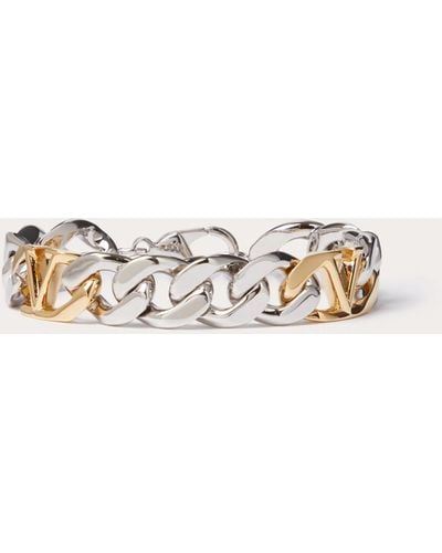 Valentino Garavani Vlogo Chain Metal Bracelet - Natural