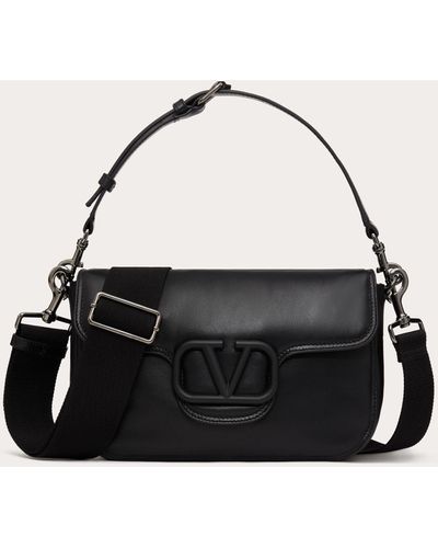 Valentino Garavani Noir Nappa Leather Shoulder Bag - Black