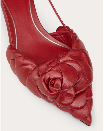 Valentino Garavani Slingback-pumps Atelier Shoes 03 Rose Edition 40 mm - Rot
