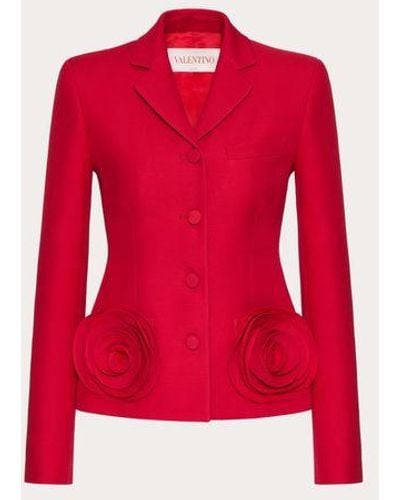 Valentino CREPE COUTURE JACKE - Rot