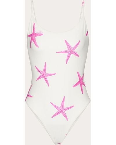 Valentino Lycra Starfish One-piece Swimsuit - Pink