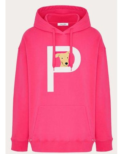 Valentino Rockstud Pet Customisable Unisex Hooded Sweatshirt - Pink
