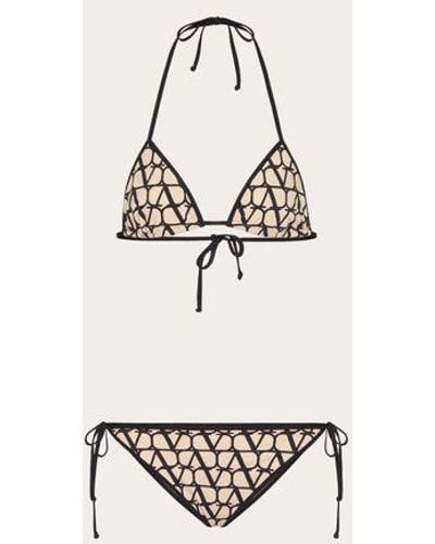 Valentino Toile Iconographe Lycra Bikini - White