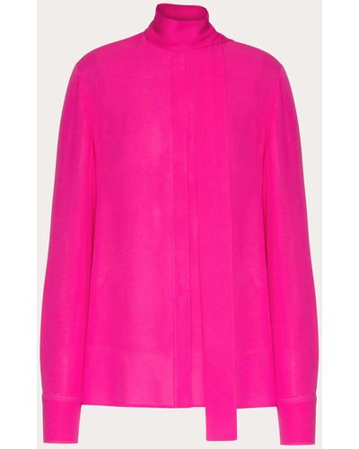 Valentino Georgette Blouse - Pink