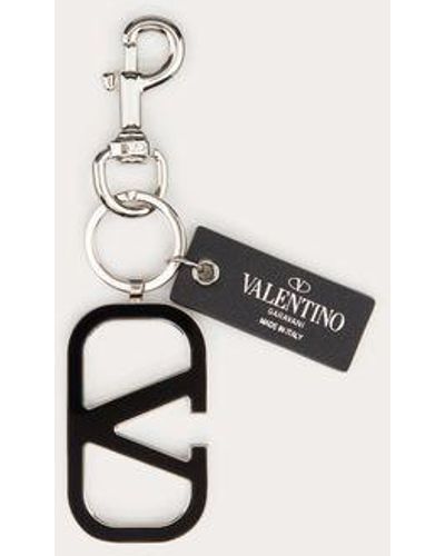 Valentino Garavani Vlogo Signature Keychain - Natural