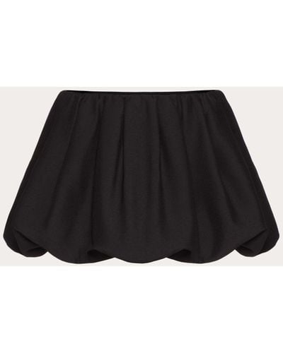 Valentino Crepe Couture Mini Skirt - Black