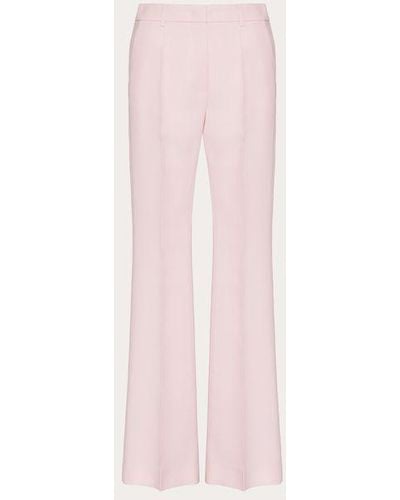 Valentino Crepe Couture Trousers - Pink
