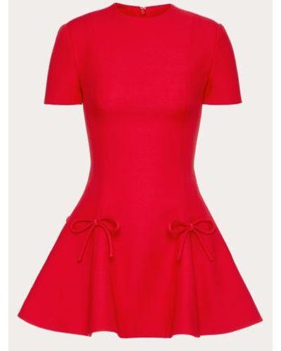 Valentino Crepe Couture Dress - Red