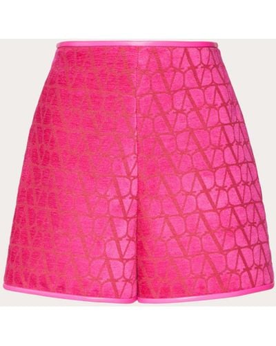Valentino Toile Iconographe Light Shorts - Pink