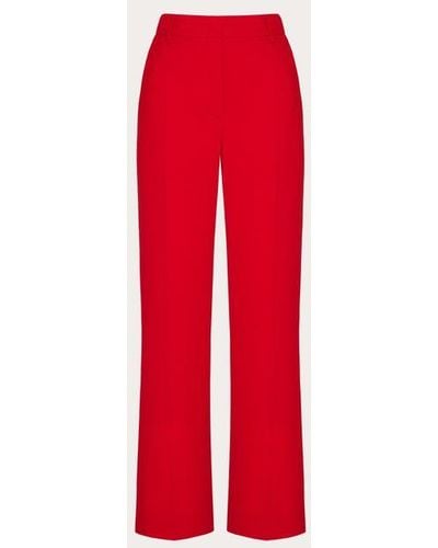 Valentino Pantaloni in cady couture - Rosso