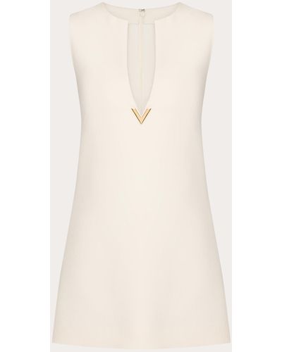 Valentino Crepe Couture Dress - Natural