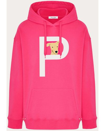 Valentino Rockstud Pet Customisable Unisex Hooded Sweatshirt - Pink