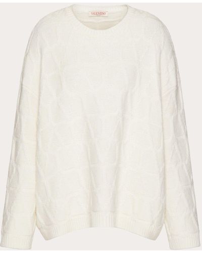 Valentino Toile Iconographe Wool Sweater - Natural