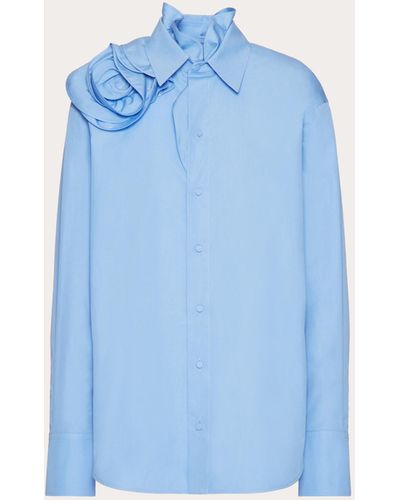 Valentino Cotton Popeline Shirt - Blue
