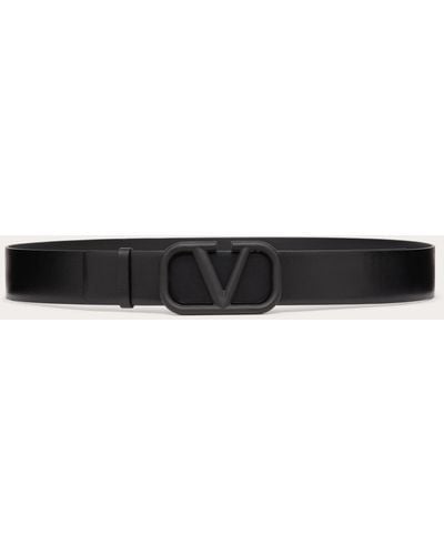 Valentino Garavani Vlogo Signature Calfskin Belt - Natural