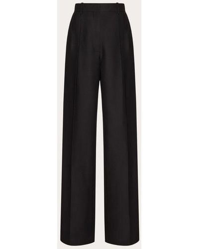 Valentino Crepe Couture Pants - Black