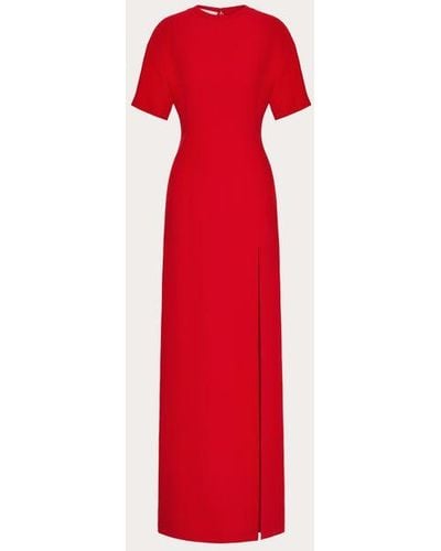 Valentino ROBE LONGUE EN CADY COUTURE - Rouge