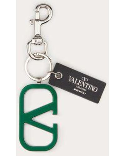 Valentino Garavani Vlogo Signature Keychain - Blue