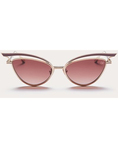 Valentino V - Glassliner Cat-eye Titanium Frame - Pink