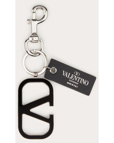 Valentino Garavani Vlogo Signature Keychain - Natural