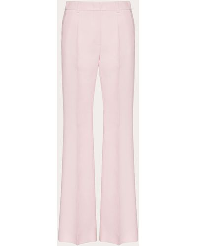 Valentino Crepe Couture Trousers - Pink