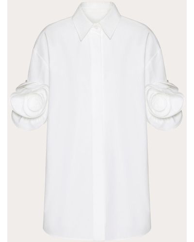 Valentino Compact Popeline Blouse - Natural