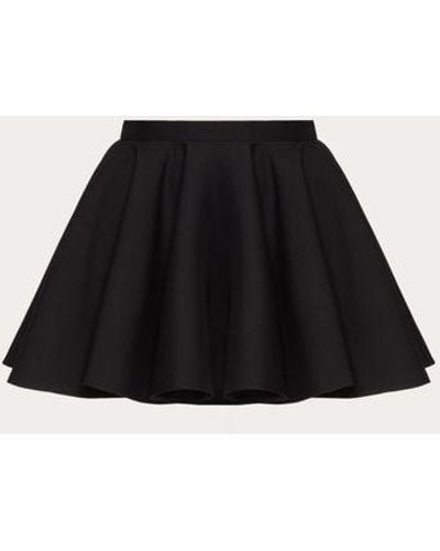 Valentino Crepe Couture Skirt - Black