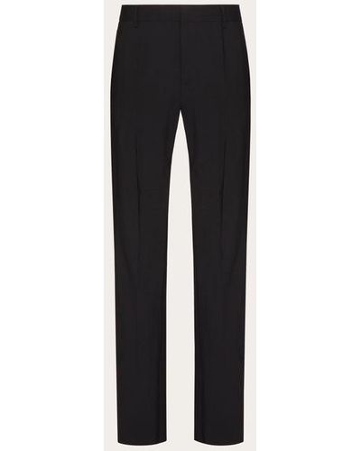 Valentino Lana Stretch Pants - Black