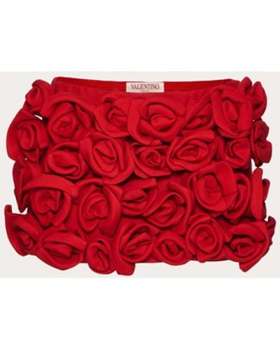 Valentino Crepe Couture Skort - Red