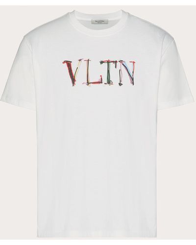 Valentino Valentino T-shirt With Vltn Graph Print - White