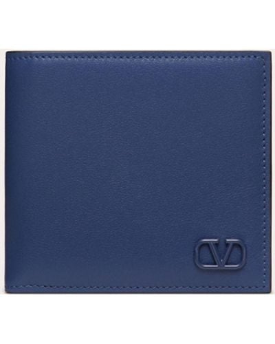 Valentino Garavani Vlogo Signature Wallet - Blue