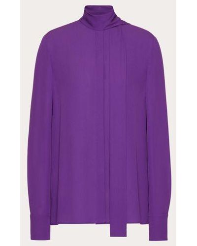 Valentino Camicia in georgette - Viola