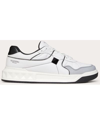 Valentino Garavani One Stud Low-top Nappa Sneaker - White