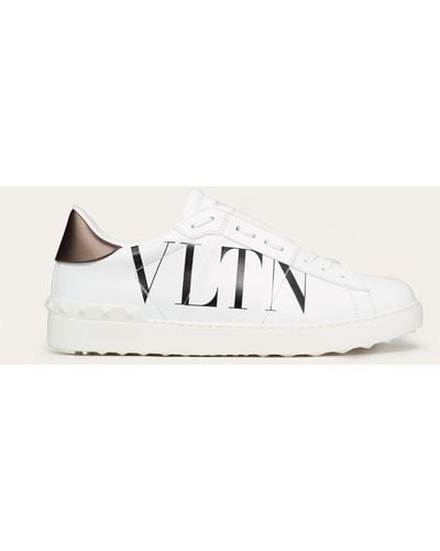 Valentino Garavani Open Sneaker With Vltn Logo - Natural