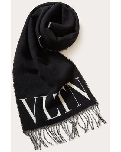 Valentino Garavani BUFANDA VLTN DE LANA Y CACHEMIR - Negro