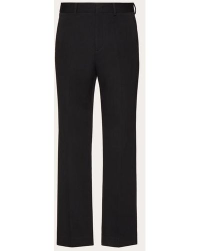 Valentino Wool Grisaille Trousers - Black