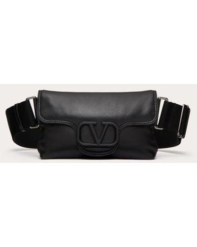 Valentino Garavani Noir Nappa Leather Shoulder Bag - White