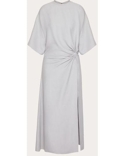 Valentino ROBE MI-LONGUE STRUCTURED COUTURE - Blanc