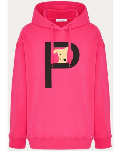 Valentino Rockstud Pet Customisable Unisex Hooded Sweatshirt - Pink