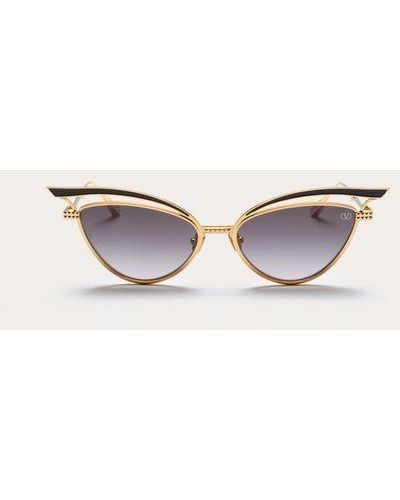 Valentino V - glassliner occhiale cat-eye in titanio - Neutro