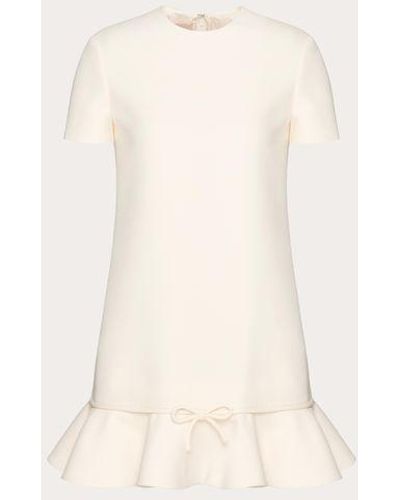 Valentino Crepe Couture Short Dress - Natural