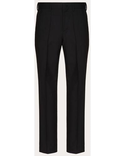 Valentino Mohair Wool Pants - Black