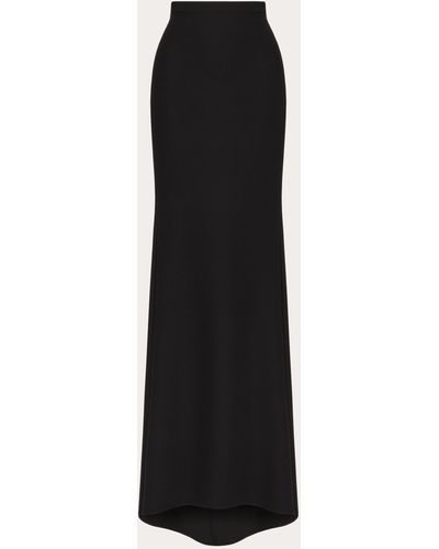 Valentino Cady Couture Long Skirt - Black