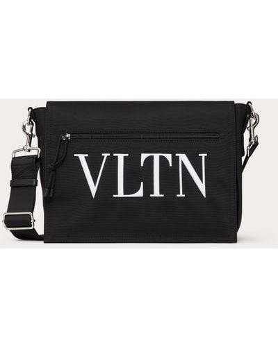 Valentino Garavani Vltn Nylon Messenger Bag - Black