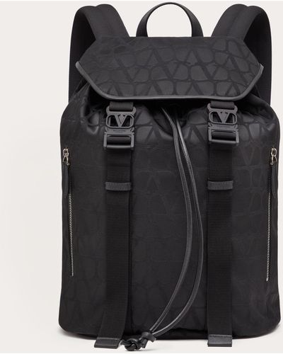Valentino Garavani Black Iconographe Nylon Backpack