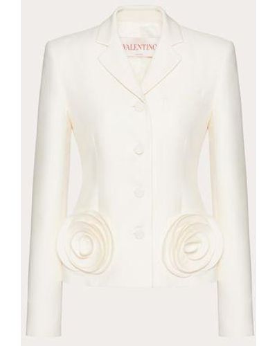 Valentino CREPE COUTURE JACKE - Natur