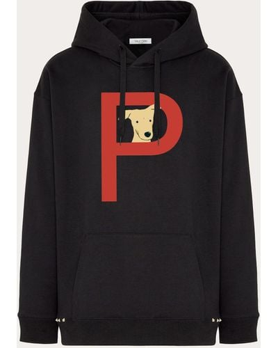 Valentino Rockstud Pet Customisable Unisex Hooded Sweatshirt - Black