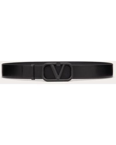 Valentino Garavani Vlogo Signature Calfskin Belt - Natural