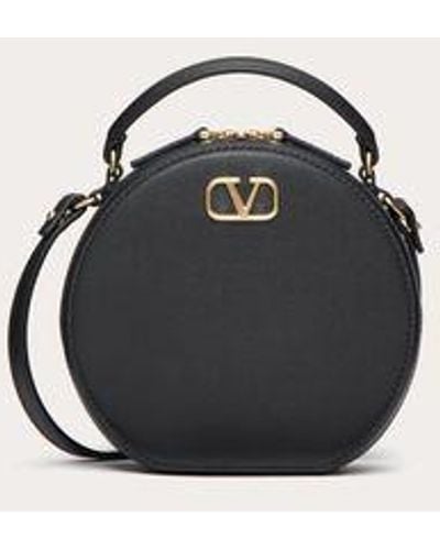 Valentino Garavani Vlogo Signature Calfskin Mini Bag - Black