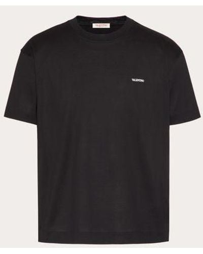 Valentino T-shirt in cotone con stampa - Nero